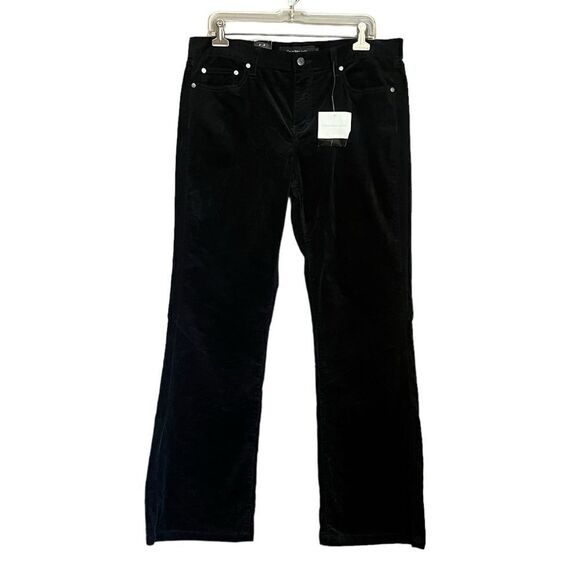 NWT! Calvin Klein Jeans black corduroy flare pants - Picture 9 of 10